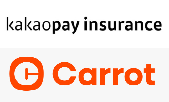 카카오페이손해보험, 캐롯손해보험 CI. <각 사 제공>